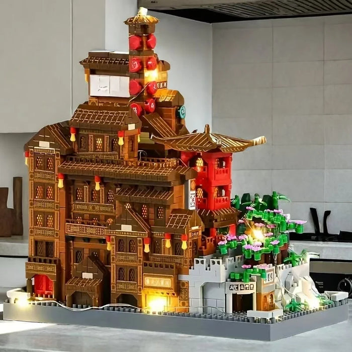 1816-piece Hongyadong Building Set — Mixed Colour Interlocking Bricks, Ages 14+