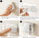 Slim Wall-Mounted Clear Storage Box — Cabinet & Medicine-Cabinet Organiser