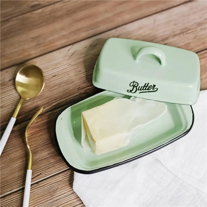Ceramic Butter Dish with Sealed Lid for Kitchen Storage