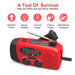 Multifunction Emergency Radio – Hand‑Crank, Solar & USB, AM/FM/Weather, 2000mAh Power Bank, Torch