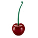 Cherry-Shaped Toilet Brush & Holder — Wine Red, Thick Head, Anti-Slip Handle