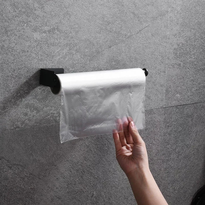 Self-Adhesive Punch-Free Toilet & Towel Roll Holder, Stainless Steel Wall Mount