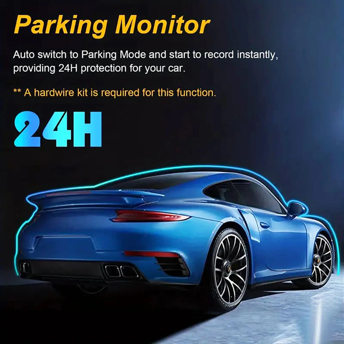 1080P Car Dash Cam — 2/3‑Channel Front, Inside & Optional Rear Camera with Night Vision
