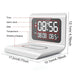15W Qi Wireless Charger Stand with Alarm Clock & Thermometer (USB-C)