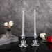 Pair of Gold Metal Taper Candle Holders — Vintage Brass Finish, 8.5 cm