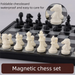 24cm Foldable Magnetic Chess, Checkers & Backgammon Board (QLYX02)
