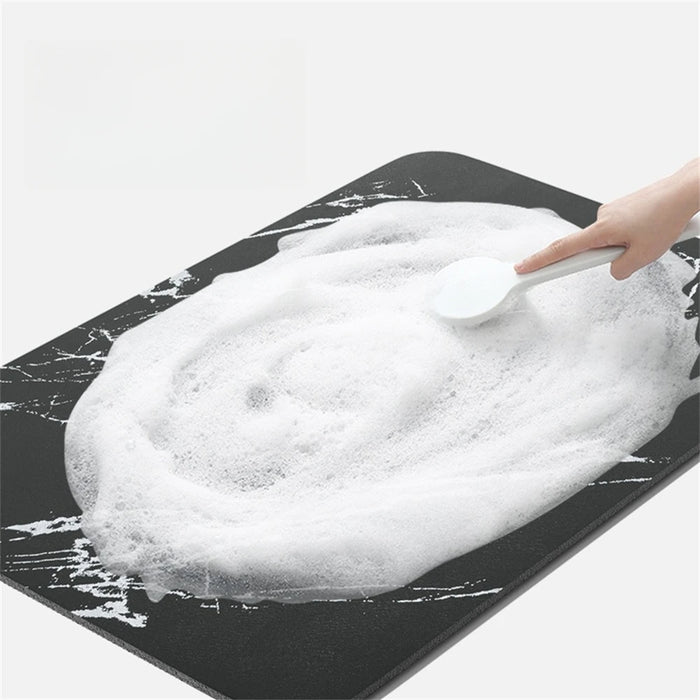 Diatomite Bath Mat 60x40cm – Quick-Dry PU Non-Slip Shower & Toilet Rug