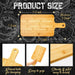 Bamboo Cutting Board with Handle — 11 x 5 inch Wooden Serving & Chopping Board