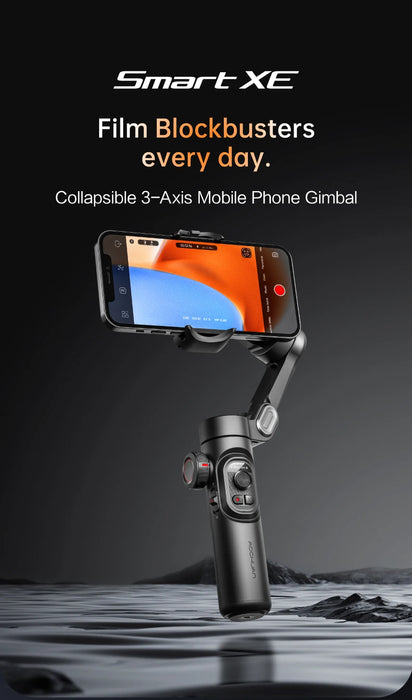 3-Axis Handheld Gimbal Stabiliser SmartXE — AI Face Tracking for iPhone & Android