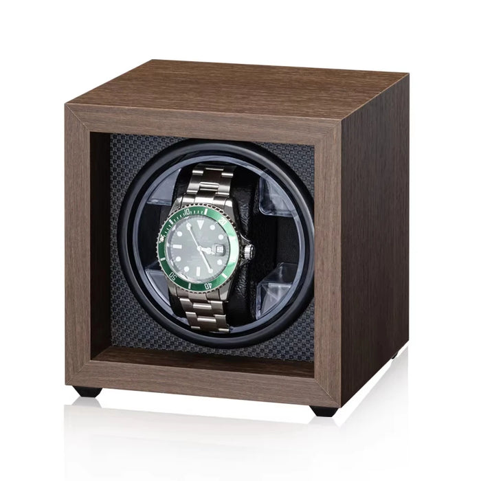 Wooden USB Watch Winder for Automatic Watches — Silent Mabuchi Motor