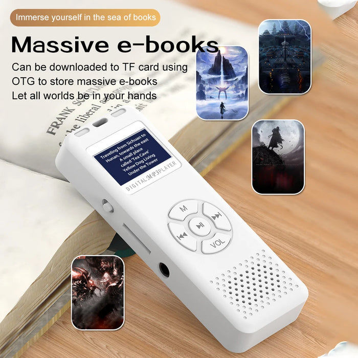 2026 Digital Voice Recorder — Colour LED, A‑B Repeat, Up to 64GB