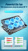 A9 RGB 6-Fan Laptop Cooler - Fits 13-18 inch Laptops, Metal Mesh Stand, 2 USB