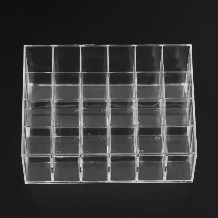 Acrylic 24-Grid Lipstick & Makeup Organiser Display Rack (Large)
