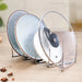 Retractable Stainless Steel Pot Lid & Plate Rack — Foldable Kitchen Organiser