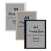 Classic Wood Photo Frame — 21 × 30 cm & 30 × 40 cm, Black or White