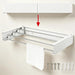 Folding Wall-Mounted Clothes Drying Rack — Retractable, Space-Saving