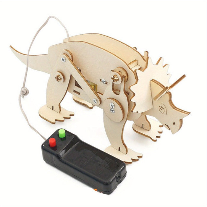 Wooden Dinosaur STEM Model Kit – choose 1 or 4 pcs (T‑Rex, Triceratops, Pterosaur, Brachiosaurus)