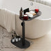 Bamboo Bathtub Side Tray – Height Adjustable Freestanding Bath Caddy