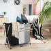 Foldable Laundry Basket with Aluminium Frame & 600D Oxford Fabric — 3‑Grid Large Capacity