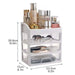 Transparent Cosmetic & Jewellery Organiser — 3 Drawer, 4-Layer Plastic Storage