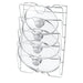 Wall-Mounted Pot Lid Rack — 5-Tier Chrome Pot Lid Holder