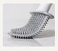 Mini Silicone Toilet Brush with Anti‑Drip Base — Flexible Soft Bristles, Quick‑Dry Holder