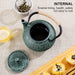 Cast Iron Teapot 900ml — Sakura Pattern with Tea Strainer
