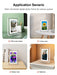 Acrylic Digital Photo Frame 5" & 7" IPS — 4GB Built‑in, Rechargeable, Auto‑Rotate