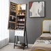 LED Jewellery Cabinet — Freestanding Lockable Armoire with Full-length Mirror & Large Storage