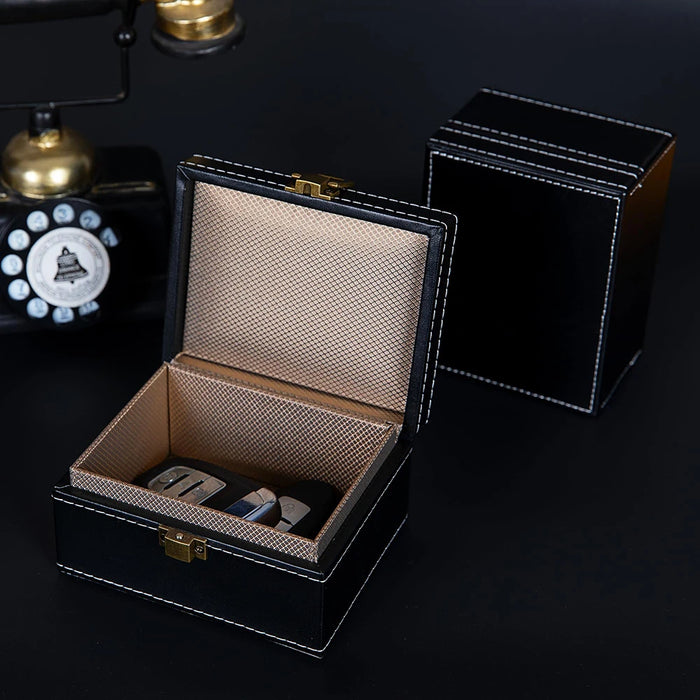 Faraday Box for Car Keys — RFID Signal-Blocking PU Leather Key Safe