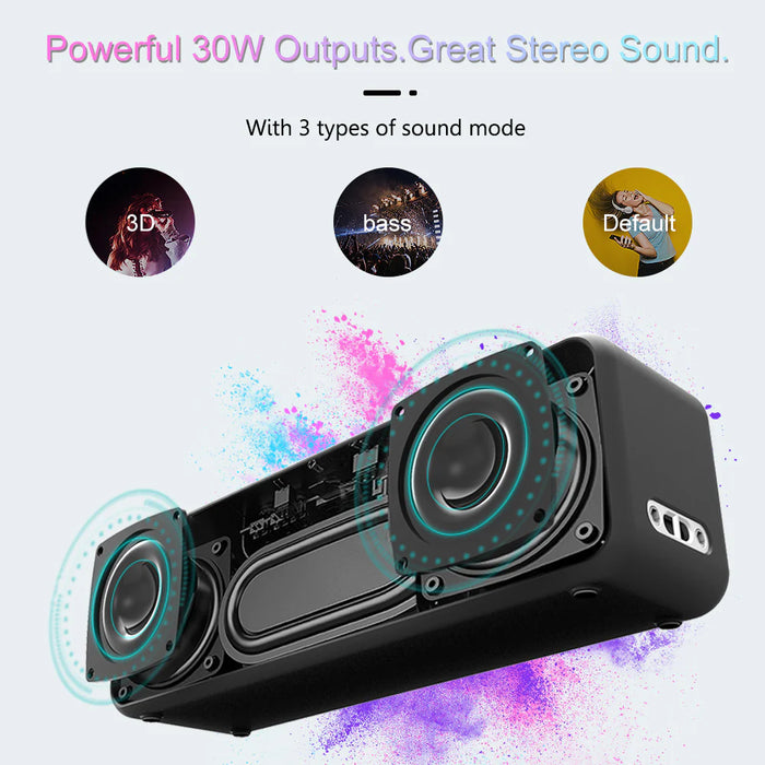 XDOBO® X-serien trådløs Bluetooth-høyttaler - 30W høyttaler med stort batteri for langvarig utendørs og vanntett bruk
