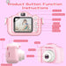 Kids Camera Toys Cute Horse Unicorn 32MP1080P HD Digital Camera for Toddler Kid Christmas Birthday Festival Children Gift - Shopsta EU