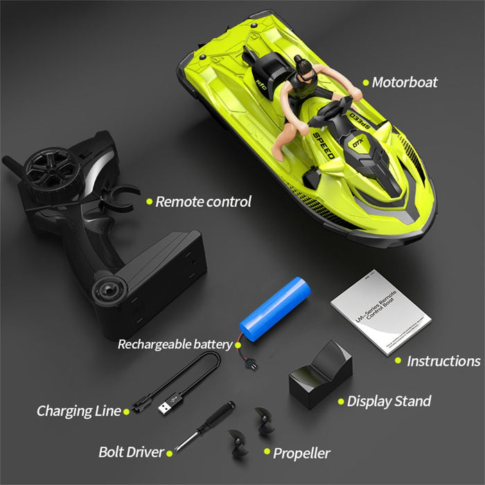 LMRC LM13-D RTR - 2.4G 4CH RC Motorboat, Remote Control Racing Ship, Waterproof Speedboat Toys - Perfect for Water Enthusiasts and Vehicle Model Collectors - Shopsta EU