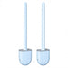 Wall-Mounted Silicone Toilet Brush Set — Easy Install, Long Handle with Portable Holder