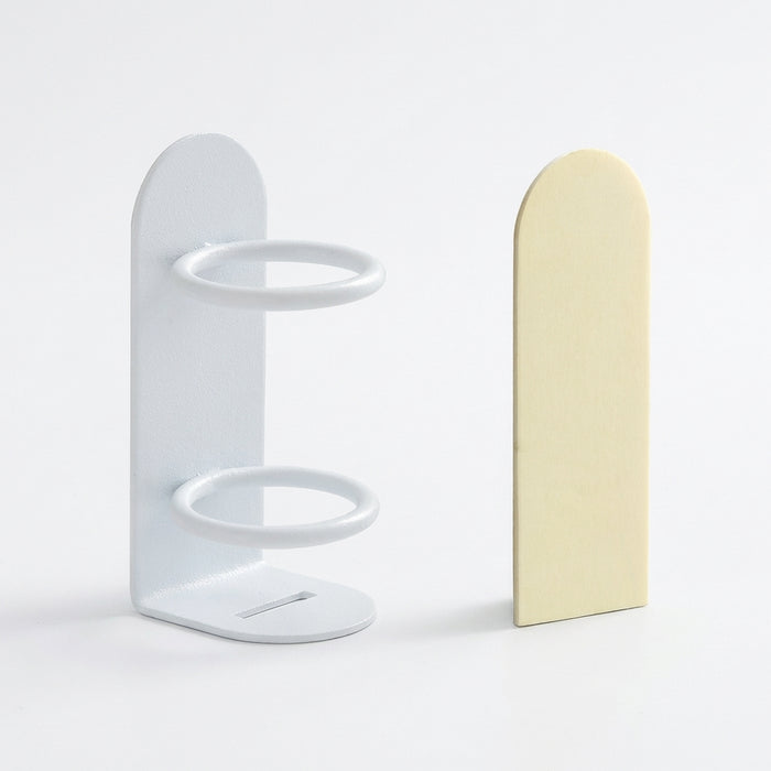 Punch-free Wall-mounted Toothbrush & Razor Holder — Wrought Iron, Self-adhesive