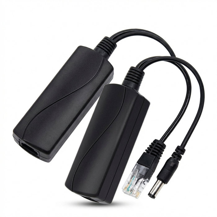 PoE Splitter 48V to 12V DC 1.2A for IP CCTV Cameras – 100 metres