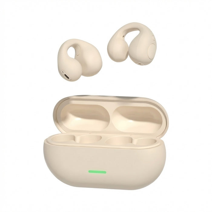 TWS Bluetooth 5.3 Clip-On Air-Conduction Earphones — ENC Calls & Gaming Mode