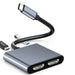 USB‑C to Dual 4K HDMI Adapter — Dual HD Display for Thunderbolt 3/4 & DP Alt Mode Laptops