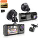 Dash Cam — 2 or 3 Camera 1080P DVR with IR Night Vision, Loop Recording & 2" IPS Screen