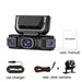 4‑Channel 1080p Wi‑Fi Dash Cam — Front, Rear, Left & Right with 24‑Hour Parking Monitor