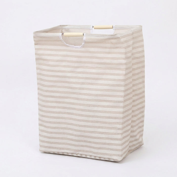Collapsible Cotton Laundry Hamper with Handles — Large Capacity