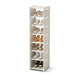 6/8-Tier Shoe Organiser — Metal Frame with Fabric Shelves, Space-Saving Rack