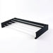80cm Wall-Mounted Foldable Laundry Rack — 5-Rod White Stainless Steel