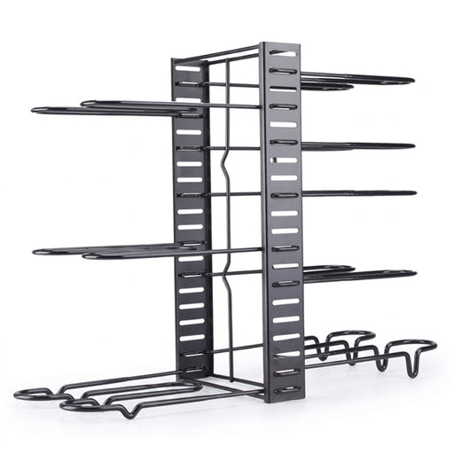 8-Tier Adjustable Pan & Pot Organiser Rack — 3 Assembly Options