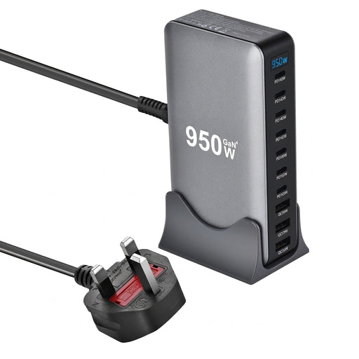 950W GaN USB‑C Multiport Charger — PD3.0/PPS, Fast Charging for Laptop & Phone