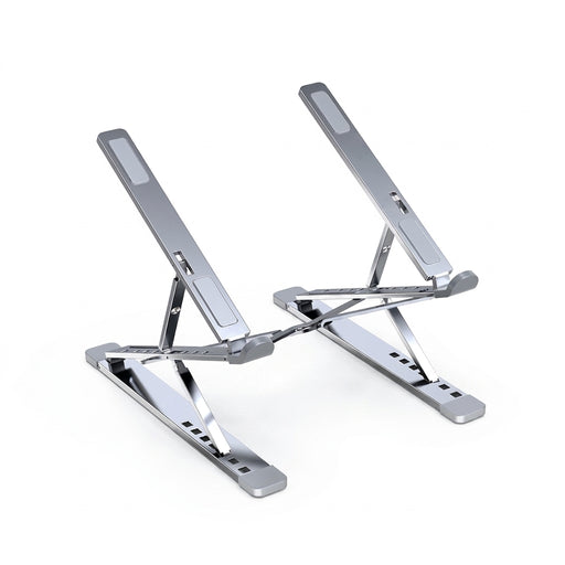 Adjustable Aluminium Laptop Stand — Foldable, Stable Cooling Holder for MacBook & Notebooks