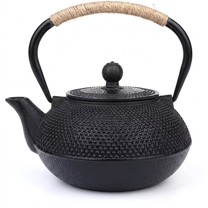 Cast Iron Teapot — Japanese-style Kettle 300/600/900/1200ml with 304 Steel Infuser