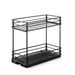 2-Tier Pull-Out Steel Spice Rack – Heavy-Duty Dual-Slide Cabinet Organiser