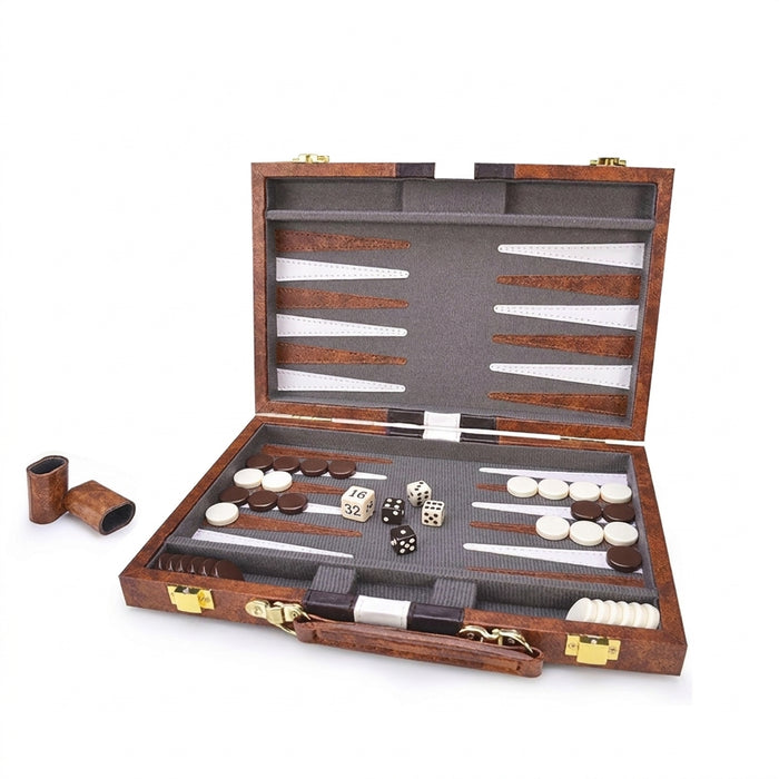 Folding 38cm (15in) Chess & Checkers Board – Standard Portable Version