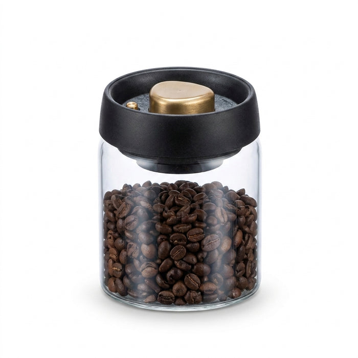 Vacuum-Sealed Glass Storage Jar for Coffee & Tea — Multiple Sizes